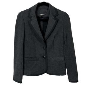 Trina Turk Black and Grey herringbone Blazer Women’s size 0